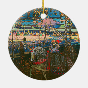 Wassily Kandinsky Das reitende Paar Russische Kuns Keramik Ornament