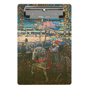 Wassily Kandinsky Das reitende Paar Russische Kuns Mini Klemmbrett