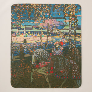 Wassily Kandinsky Das reitende Paar Russische Kuns Sherpadecke