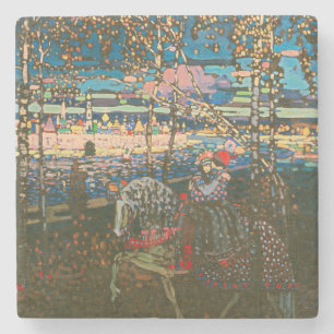Wassily Kandinsky Das reitende Paar Russische Kuns Steinuntersetzer
