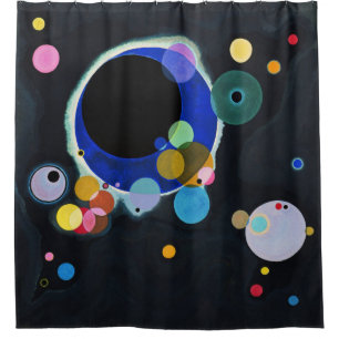 Wassily Kandinsky, einige Kreise Duschvorhang