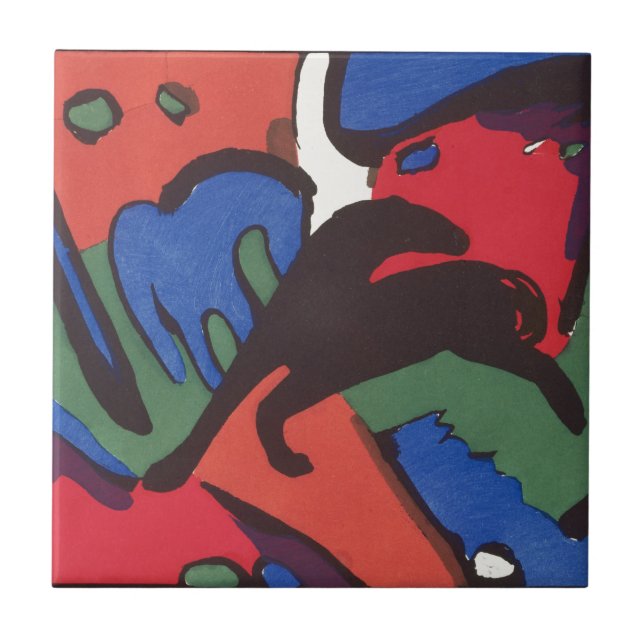 Wassily Kandinsky Franz Marc Blue Rider Painting Fliese (Vorderseite)