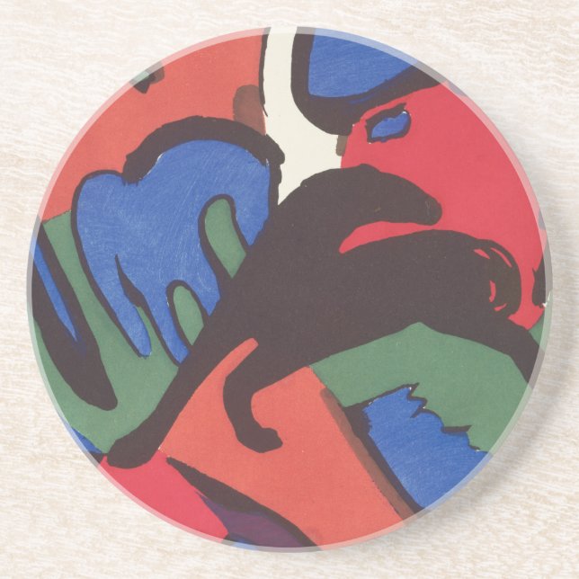 Wassily Kandinsky Franz Marc Blue Rider Painting Getränkeuntersetzer (Vorne)