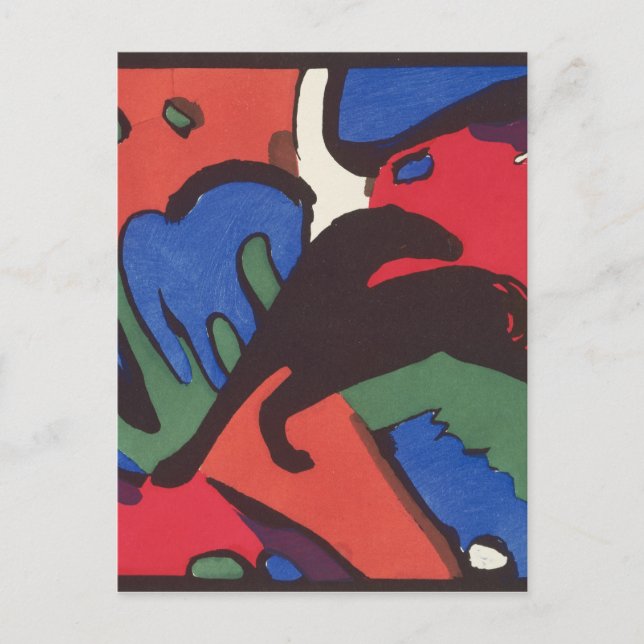 Wassily Kandinsky Franz Marc Blue Rider Painting Postkarte (Vorderseite)