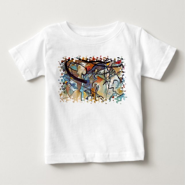 Wassily Kandinsky - Fünf Abstrakte Kunst Baby T-shirt (Vorderseite)