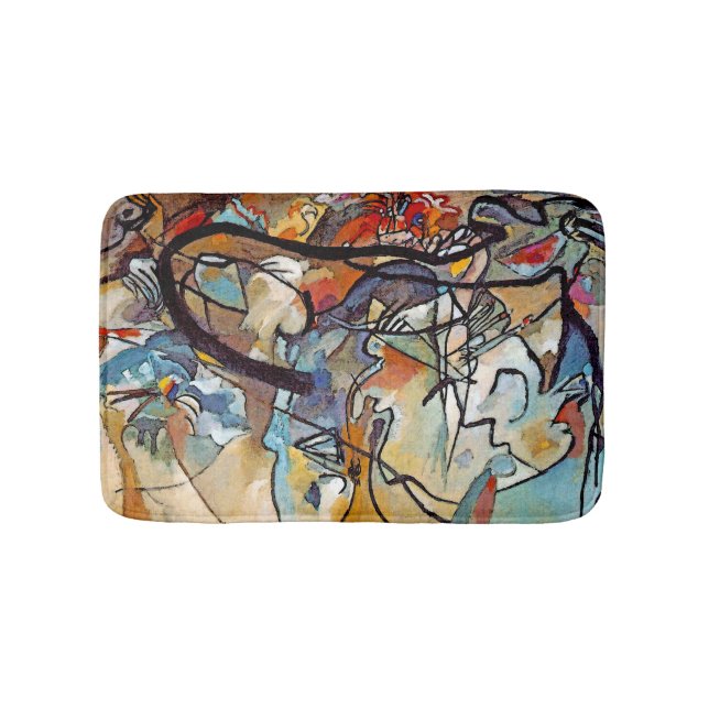 Wassily Kandinsky - Fünf Abstrakte Kunst Badematte (Vorderseite)