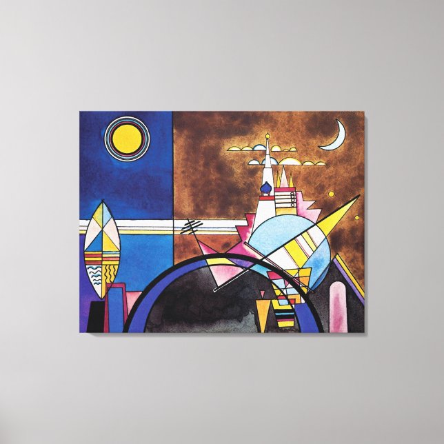 Wassily Kandinsky - Großes Tor zu Kiew Abstrakt Leinwanddruck (Vorderseite)