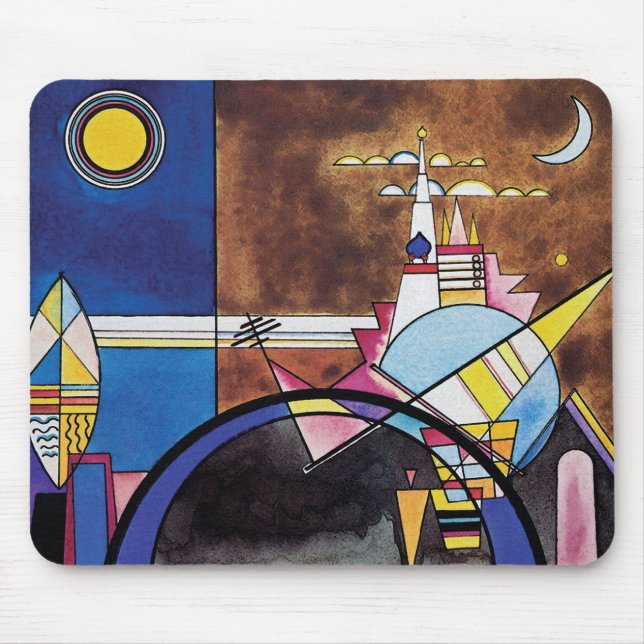 Wassily Kandinsky - Großes Tor zu Kiew Abstrakt Mousepad (Vorne)