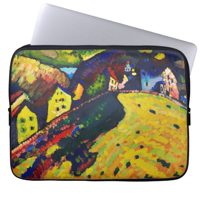 Wassily Kandinsky Houses at Murnau. Expressionismu Laptopschutzhülle (Vorderseite)
