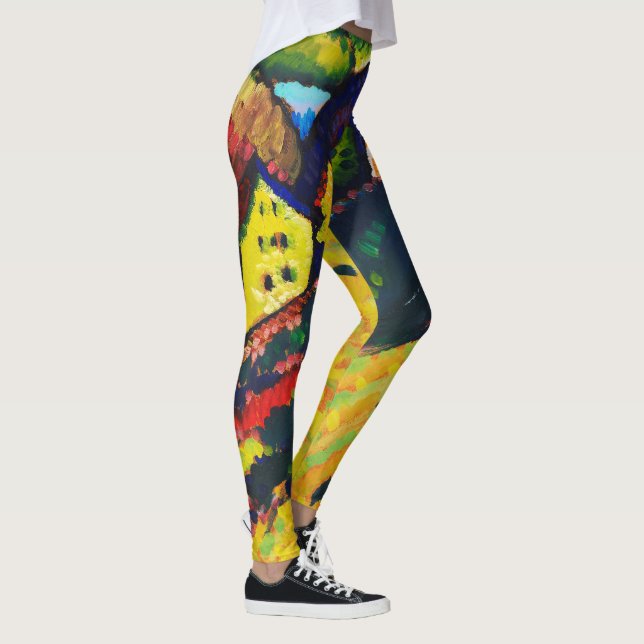 Wassily Kandinsky Houses at Murnau. Expressionismu Leggings (Rechts)