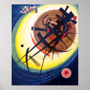 Wassily Kandinsky im hellen Oval Poster