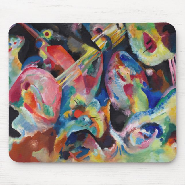 Wassily Kandinsky Improvisation Flood (1914) Mousepad (Vorne)