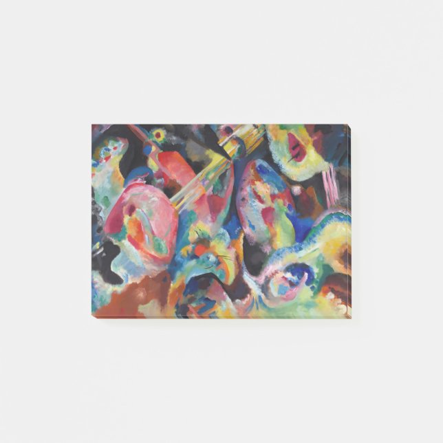 Wassily  Kandinsky Improvisation Flood (1914) Post-it Klebezettel (Vorderseite)