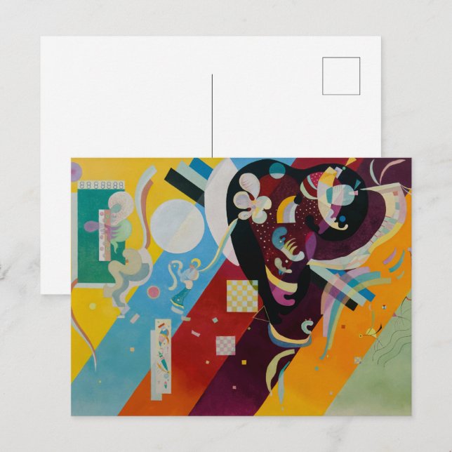 Wassily Kandinsky Komposition 9 Abstrakte Malerei Postkarte (Vorne/Hinten)