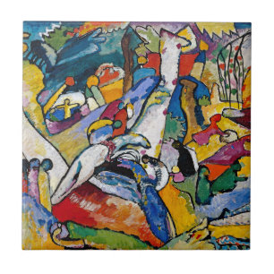 Wassily Kandinsky - Komposition II Abstrakte Kunst Fliese
