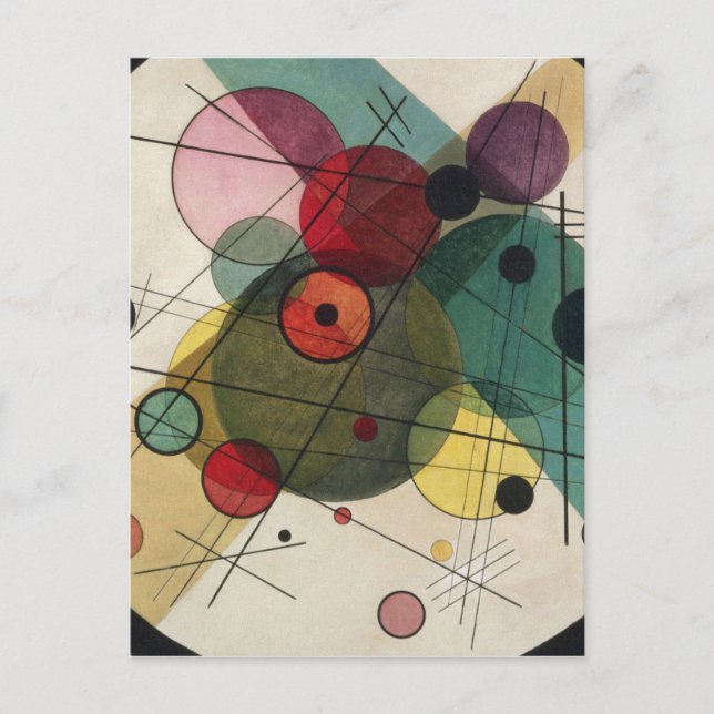 Wassily Kandinsky - Kreise in einem Kreis Postkarte (Vorderseite)