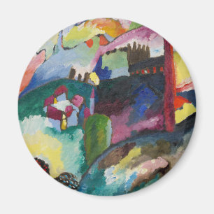 Wassily Kandinsky Landschaft mit Fabrikschornstein Magnet