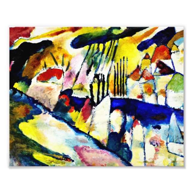 Wassily Kandinsky - Landschaft mit Regen Fotodruck (Vorne)