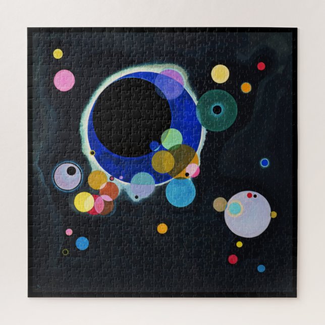 Wassily Kandinsky, mehrere Kreise (Vertikal)