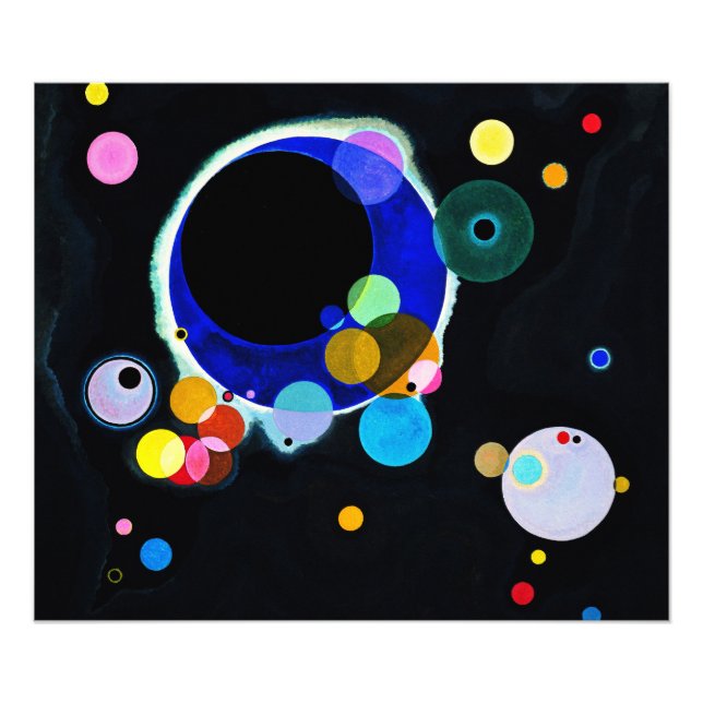 Wassily Kandinsky - Mehrere Kreise Fotodruck (Vorne)