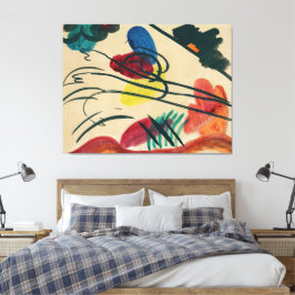 Wassily Kandinsky - Mit drei Reitern (1910)  - Leinwanddruck