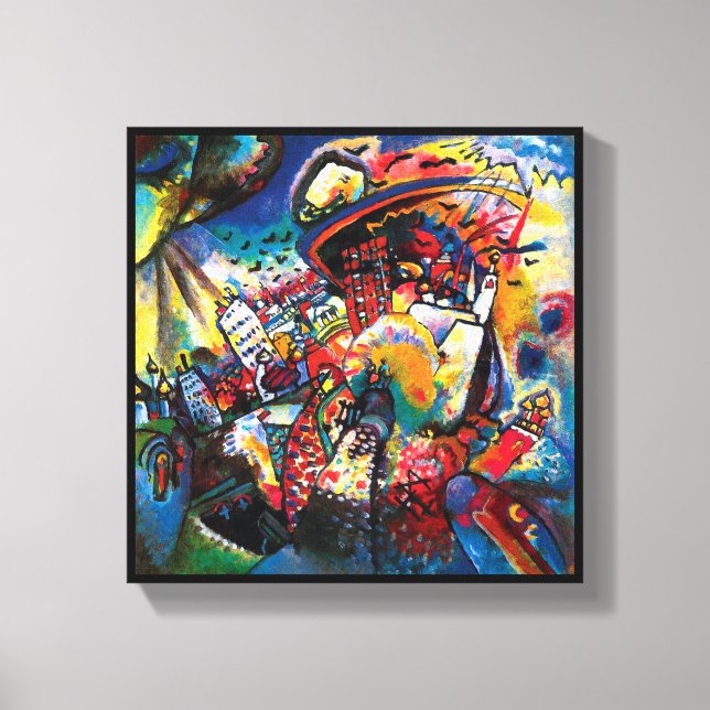 Wassily Kandinsky - Moskauer Stadtbild Abstrakt Ar Leinwanddruck (Vorderseite)
