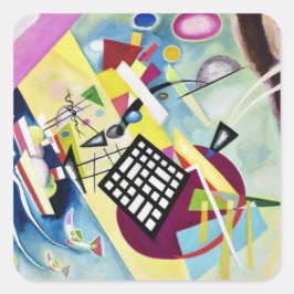 Wassily Kandinsky Quadratischer Aufkleber