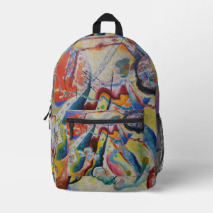 Wassily Kandinsky Roter Fleck Klassische Abstrakte Bedruckter Rucksack