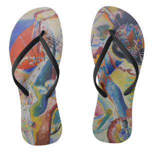 Wassily Kandinsky Roter Fleck Klassische Abstrakte Flip Flops