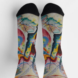 Wassily Kandinsky Roter Fleck Klassische Abstrakte Socken