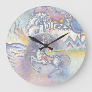 Wassily Kandinsky - Sankt Georg & Die Reiter Große Wanduhr