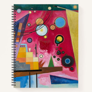 Wassily Kandinsky Schweres Rot 1924 Abstrakte Kuns Notizbuch