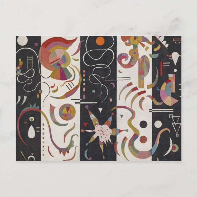 Wassily Kandinsky - Streifen Postkarte (Vorderseite)