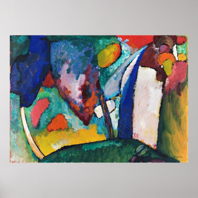 Wassily Kandinsky | Wasserfall - 1909 Poster (Vorne)