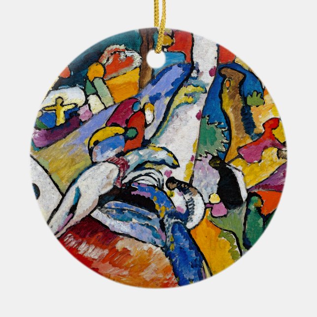 Wassily Kandinsky - Zusammensetzung II Abstrakt Ar Keramikornament (Vorne)