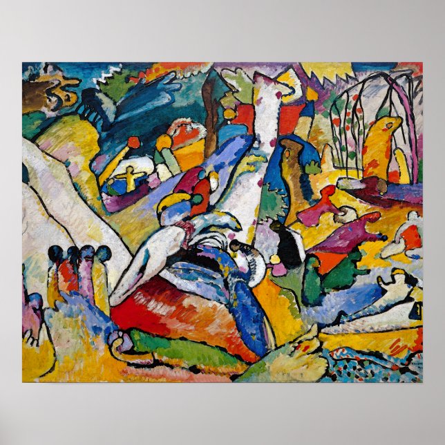 Wassily Kandinsky - Zusammensetzung II Abstrakt Ar Poster (Vorne)