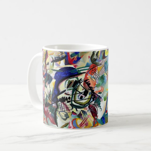 WASSILY KANDINSKY - Zusammensetzung VII 1913 Kaffeetasse (Vorderseite Links)