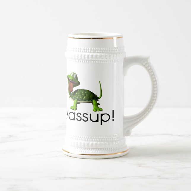 Wassup Schildkröte Bierglas (Rechts)