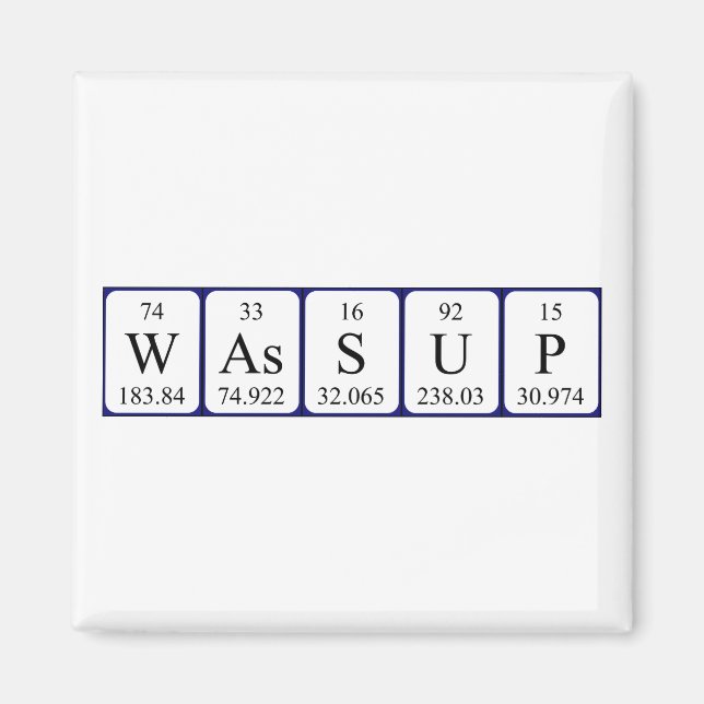 Wassus Periodenmagnet Magnet (Vorne)