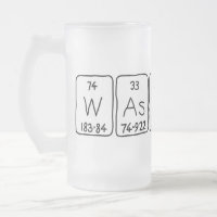 Wassus periodische Tafelworte frostige Tasse