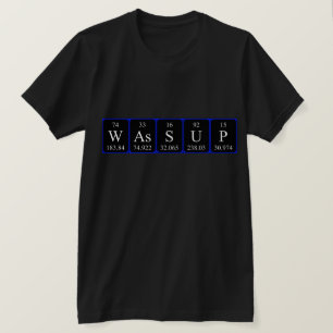 Wassus Shirt für periodische Tabellenwörter