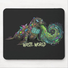 Waste World – Eco Protest Mouse Pad Mousepad