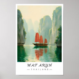 Wat Arun Bangkok Thailand  Wall Art, Temple Poster