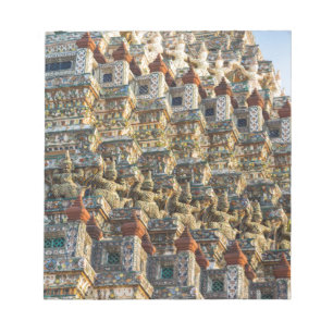 Wat Arun Tempel in Bangkok Thailand Notizblock