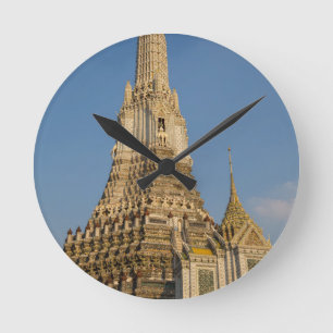 Wat Arun Tempel in Bangkok Thailand Runde Wanduhr