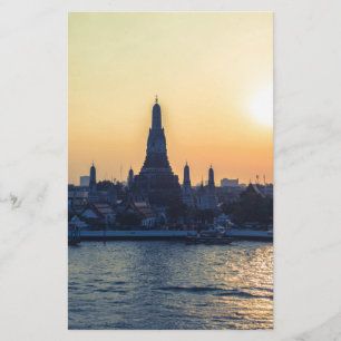 Wat Arun Tempel Silhouette Thailand Bangkok bei So