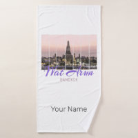 Wat Arun Temple Bangkok Thailand Sunset Souvenir