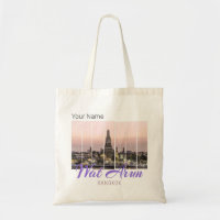 Wat Arun Temple Bangkok Thailand Sunset Souvenir