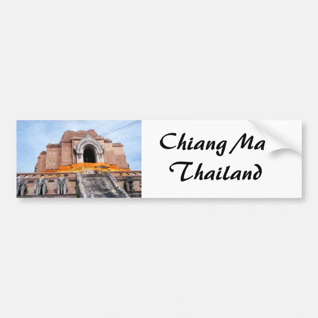 Wat Chedi Luang Autoaufkleber (Vorne)
