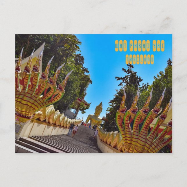Wat Phrai Yai Big Buddha Postkarte (Vorderseite)